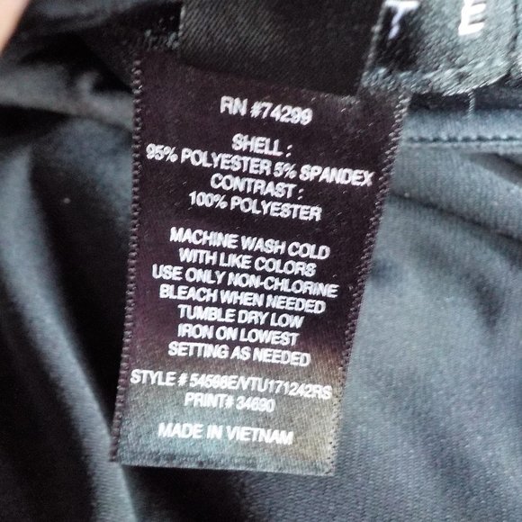 *Black and Tan Tunic/Shift Dress- Size 8P - Picture 5 of 5